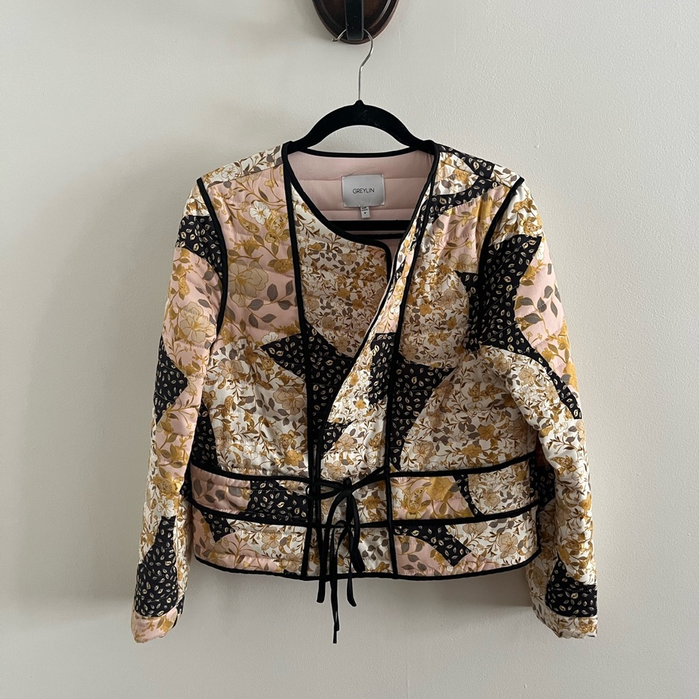 Greylin Floral Jacket - Pink and Yellow